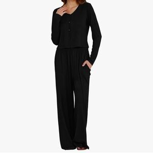 Black Long Sleeve Jumpsuit